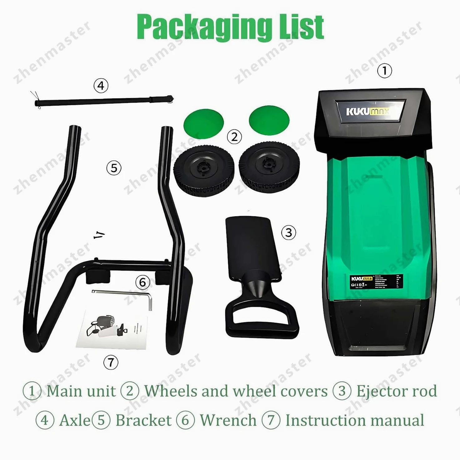 Broyeur De Branches Électrique 2400W Haute Performance Avec Sac 50L, Déchiqueteuse Silencieuse 40mm, Idéal Pour Feuilles, Compost Et Nettoyage De Jardin