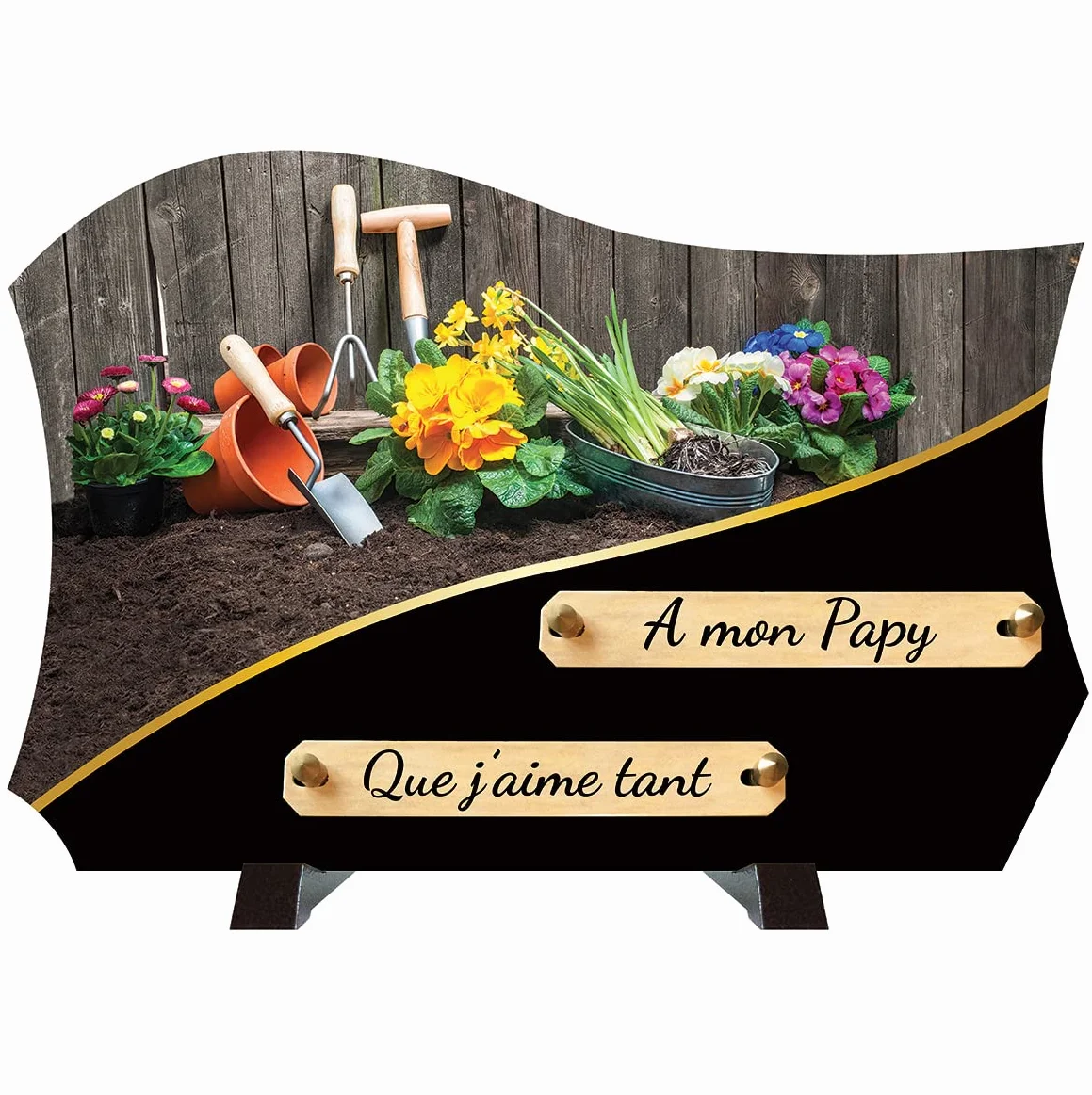 Plaque funéraire Le Jardin