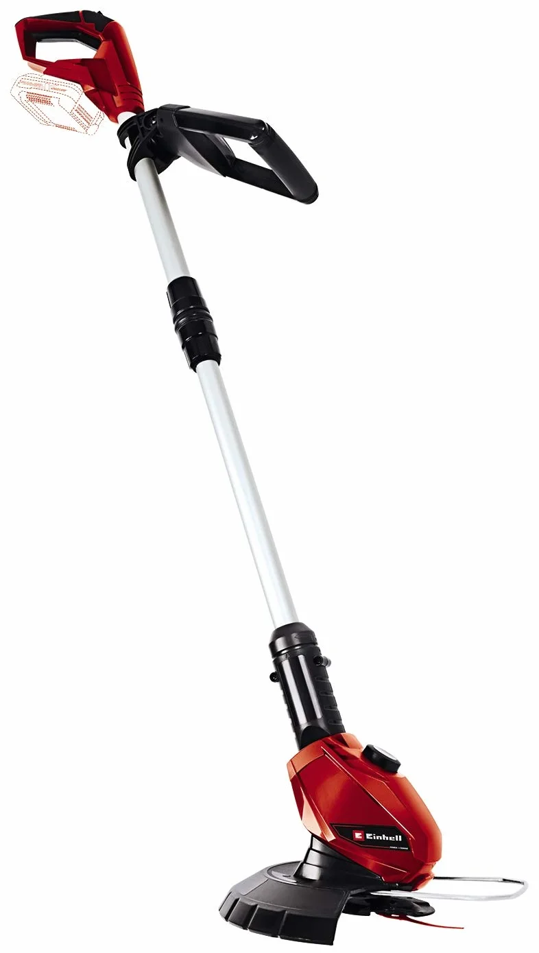 Einhell Tondeuse à Gazon sans Fil GE-CM 18/33 Li Kit Power X-Change (18V, Largeur de Coupe 33cm, Surface conseillée 200 m²) avec Batterie 4,0 Ah et Chargeur + Coupe-Bordures sans Fil GE-CT 18 Li