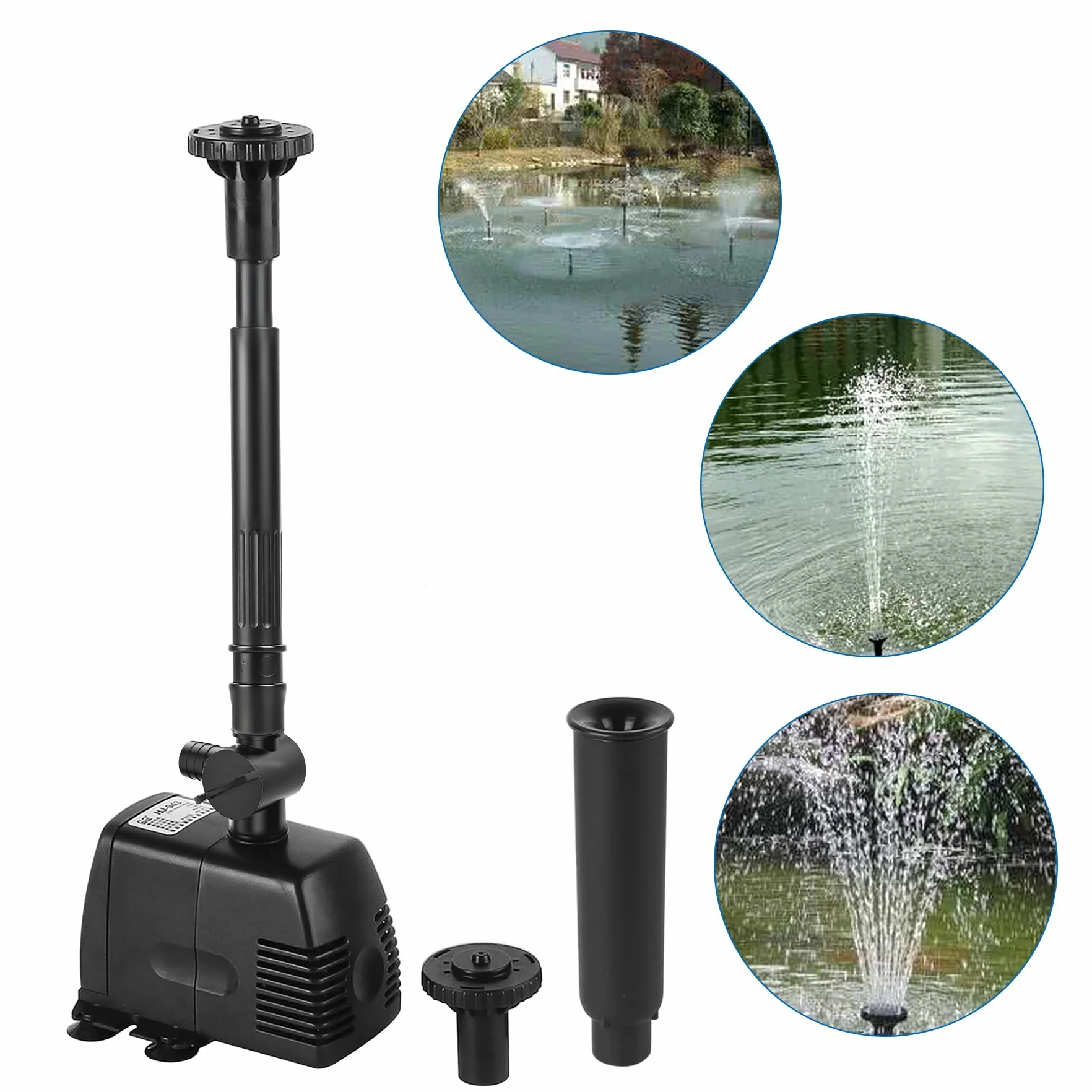 Pompe pour Fontaine Extérieure de Jardin 800L/H 16W