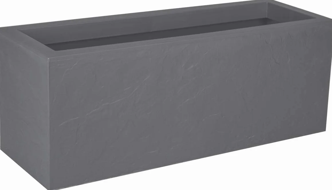 Balconnière Volcania'Up 25 L Décor Imitation Pierre Simple Paroi Gris Galet 59 x 19,5 x 22,8 cm