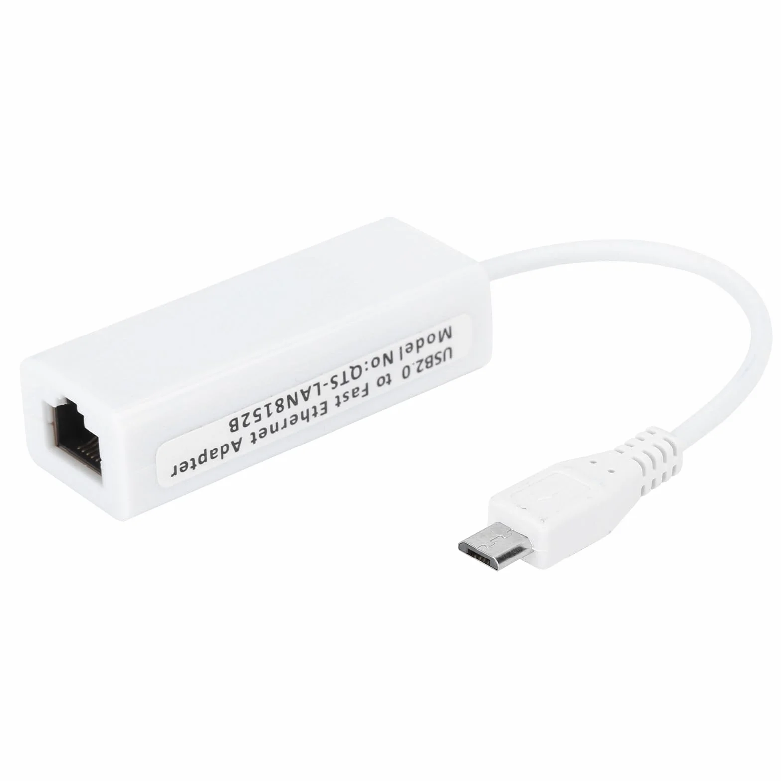 Adaptateur Ethernet Micro USB vers RJ45 Haute Vitesse 10 100 Mbps pour Réseau MacOS