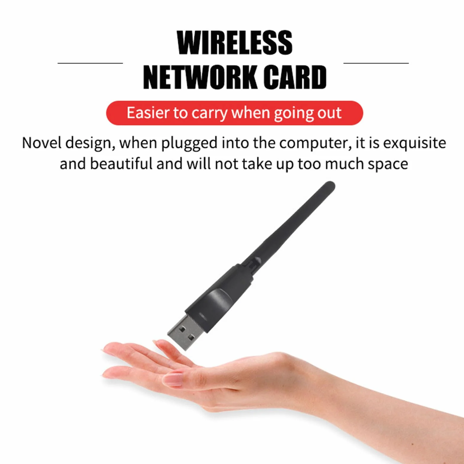 Adaptateur WiFi MT7601 carte réseau sans fil 2dB antenne externe récepteur signal