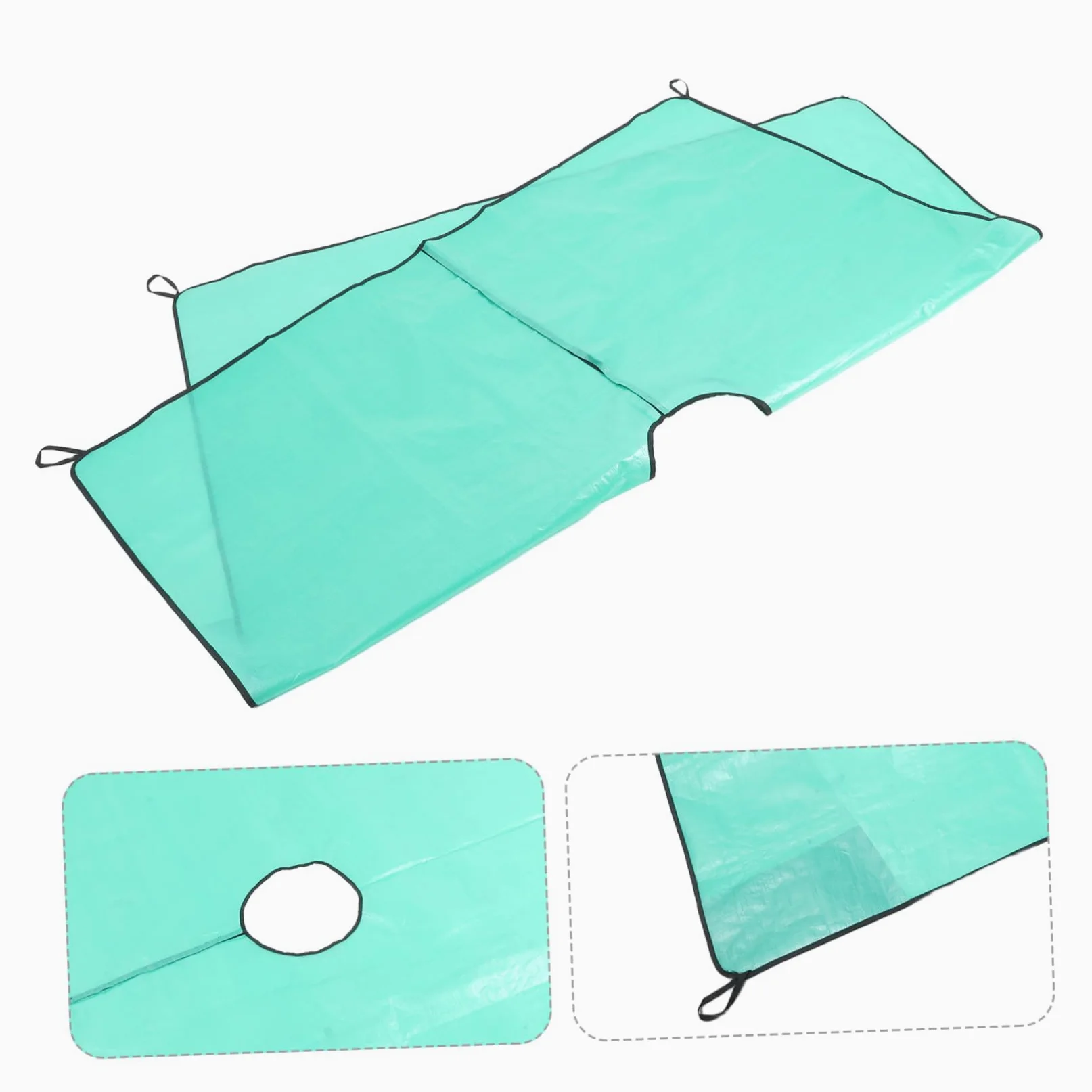 UPKOCH Bâche de Taille Paysagère Résistante la Déchirure en Pp avec Trou Central de 30cm pour Nettoyage des Feuilles et Entretien du Jardin