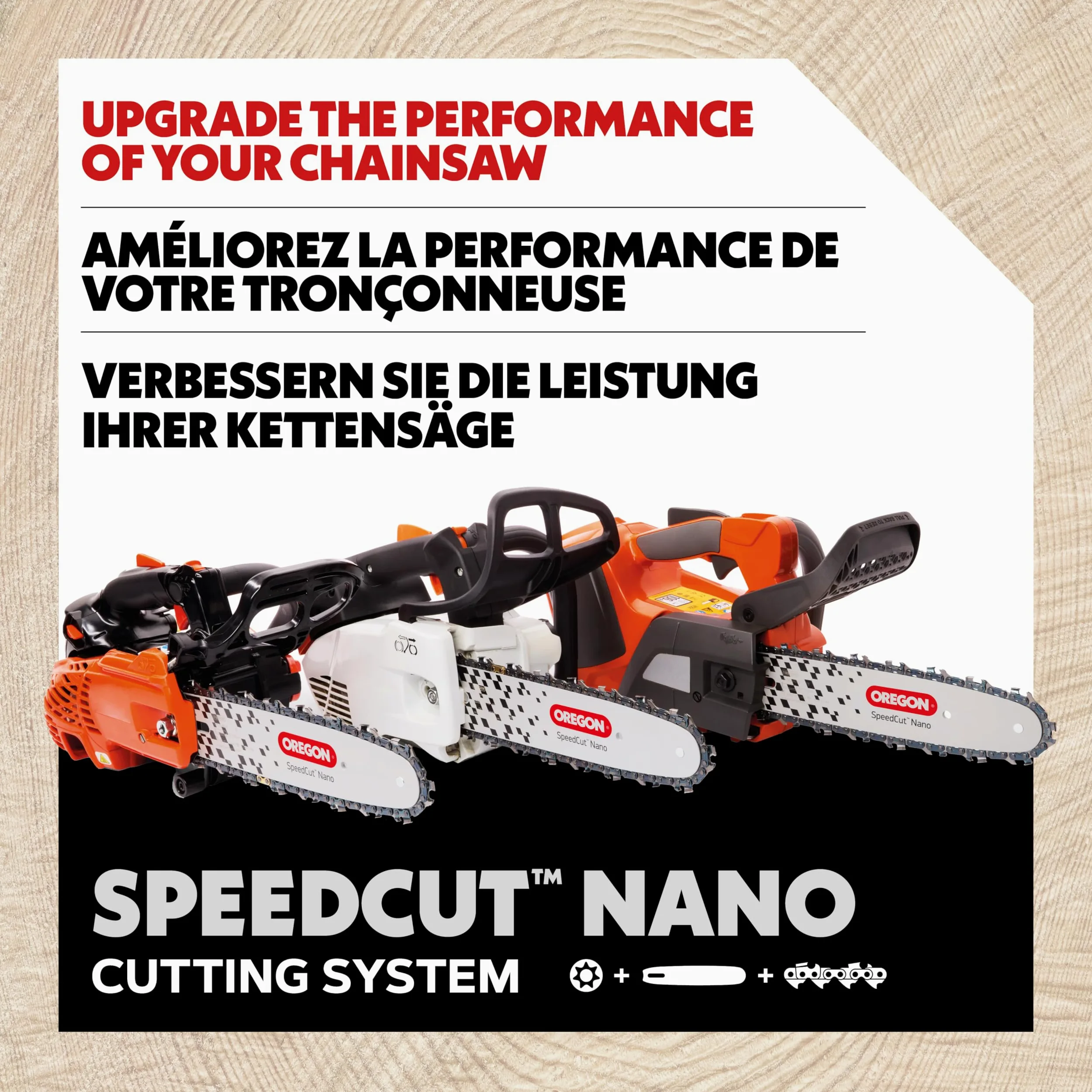 Oregon SpeedCut Nano - Kit de Conversion pour Tronçonneuse avec Chaîne & Guide de Tronçonneuse 25 cm (46 Maillons d'Entraînement, Pas 0,325" Low Profile, Jauge 1,1 mm), Compatible avec Stihl