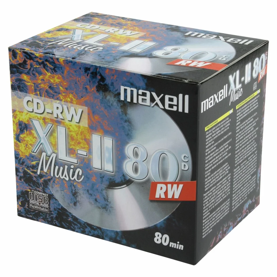 Maxell Lot de 10 CD-RW Audio 80 Min.