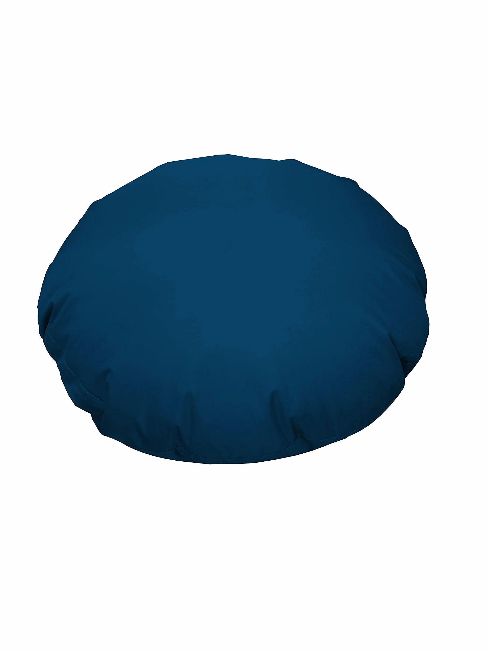 Chilly Pilley Fauteuil Pouf Coussin De Sol avec Remplissage EPS Pouf Géant Intérieur Extérieur Imperméable Multifonctionnel Bleu Foncé Ø 125 cm