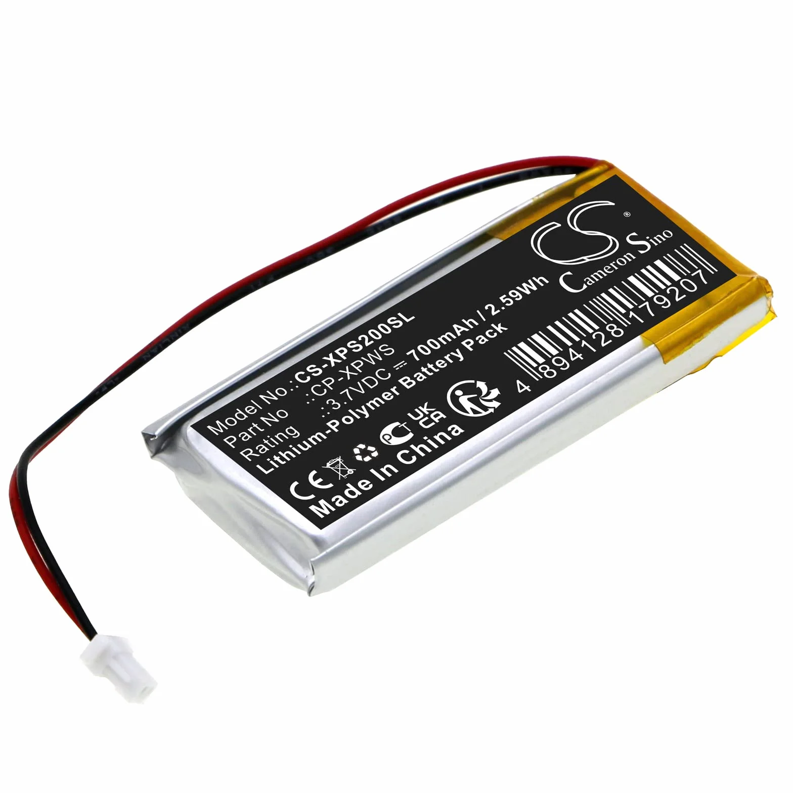 Batterie 700mAh Compatible avec XP Deus MI-4 MI-6 WS1 WS2 WS3 WS4 WS5 remplace CP-XPWS