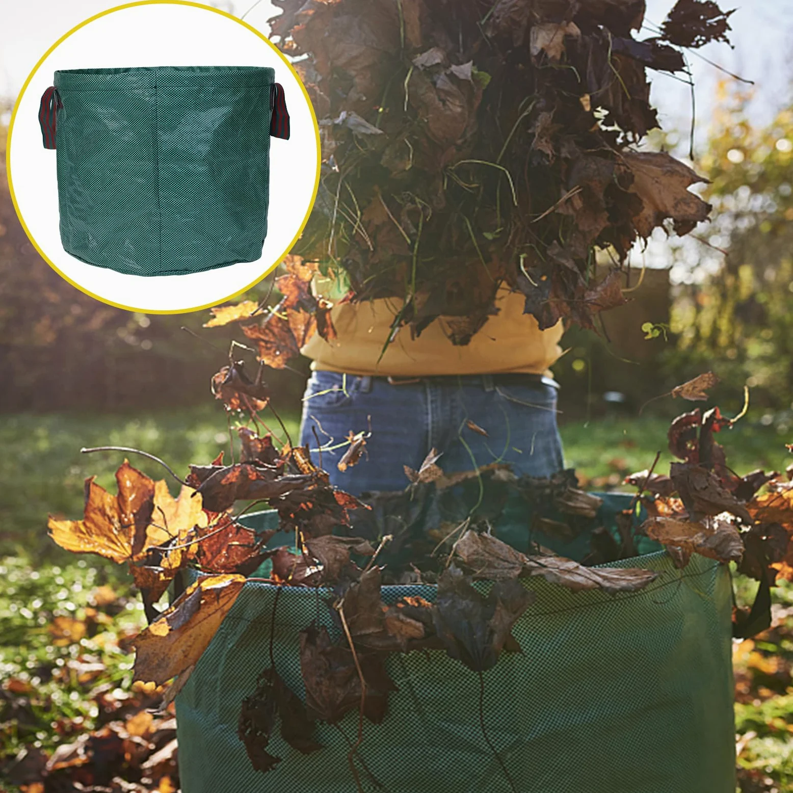 Stanew Râteau à Feuilles de Jardin, Râteau à Feuilles avec Manche Télescopique avec 25 Dents, Kit de Outillage de Jardin pour Ramasser Les Feuilles ou l'herbe Coupée (Longueur de la Tige 165CM)