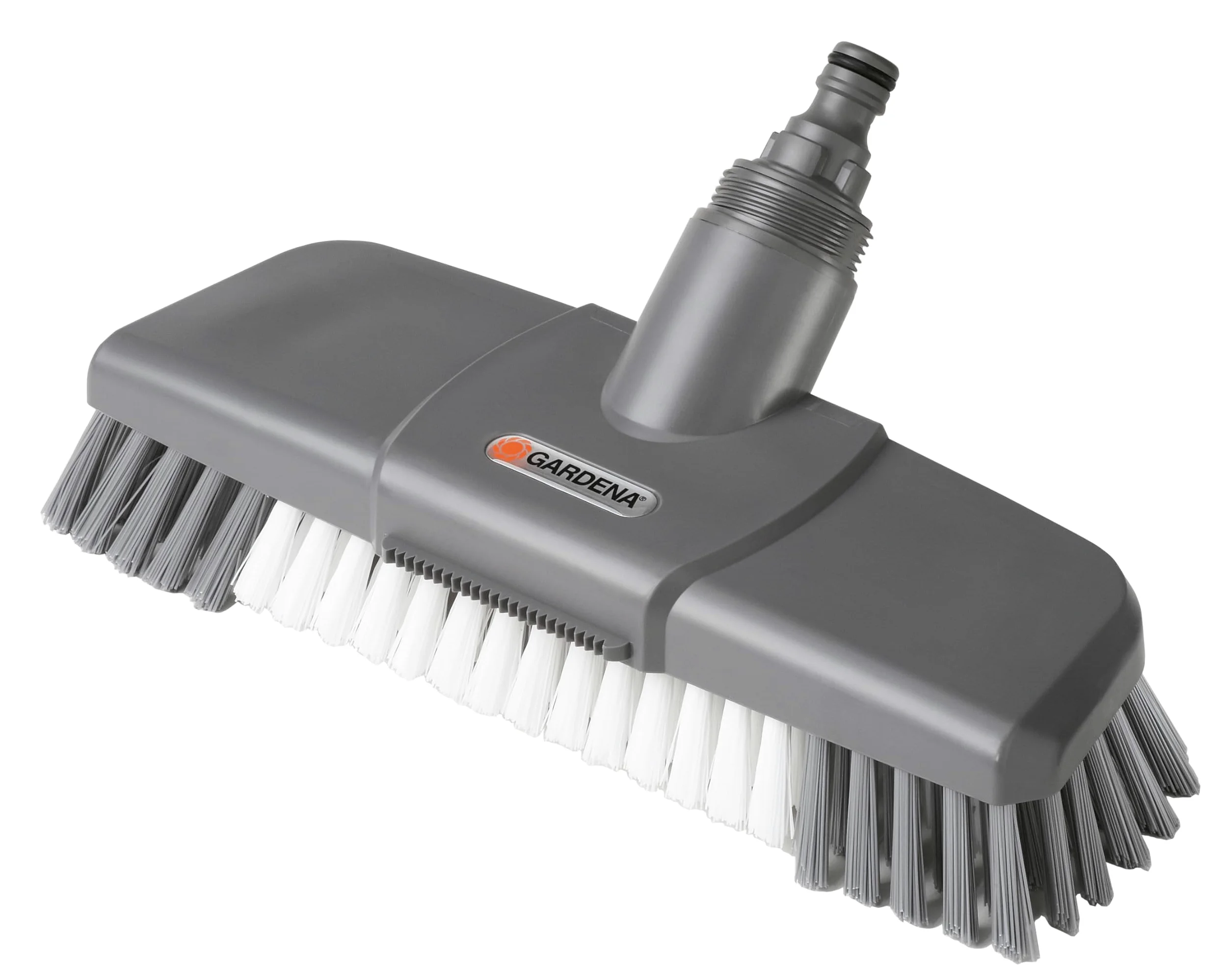 Balai de Lavage avec grattoir de Gardena : Brosse de récurage Cleansystem avec buse Plate et Bord de raclage (5568-20)