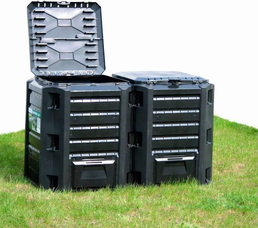 PROSPERPLAST Composteur Compogreen 800L noir 82,6x135x71,9 cm