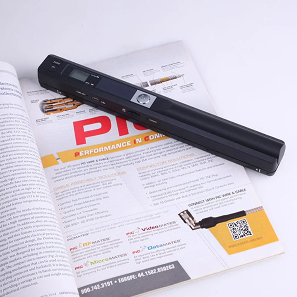 Scanner de documents portable A4 900 DPI Numérisation haute résolution JPG PDF