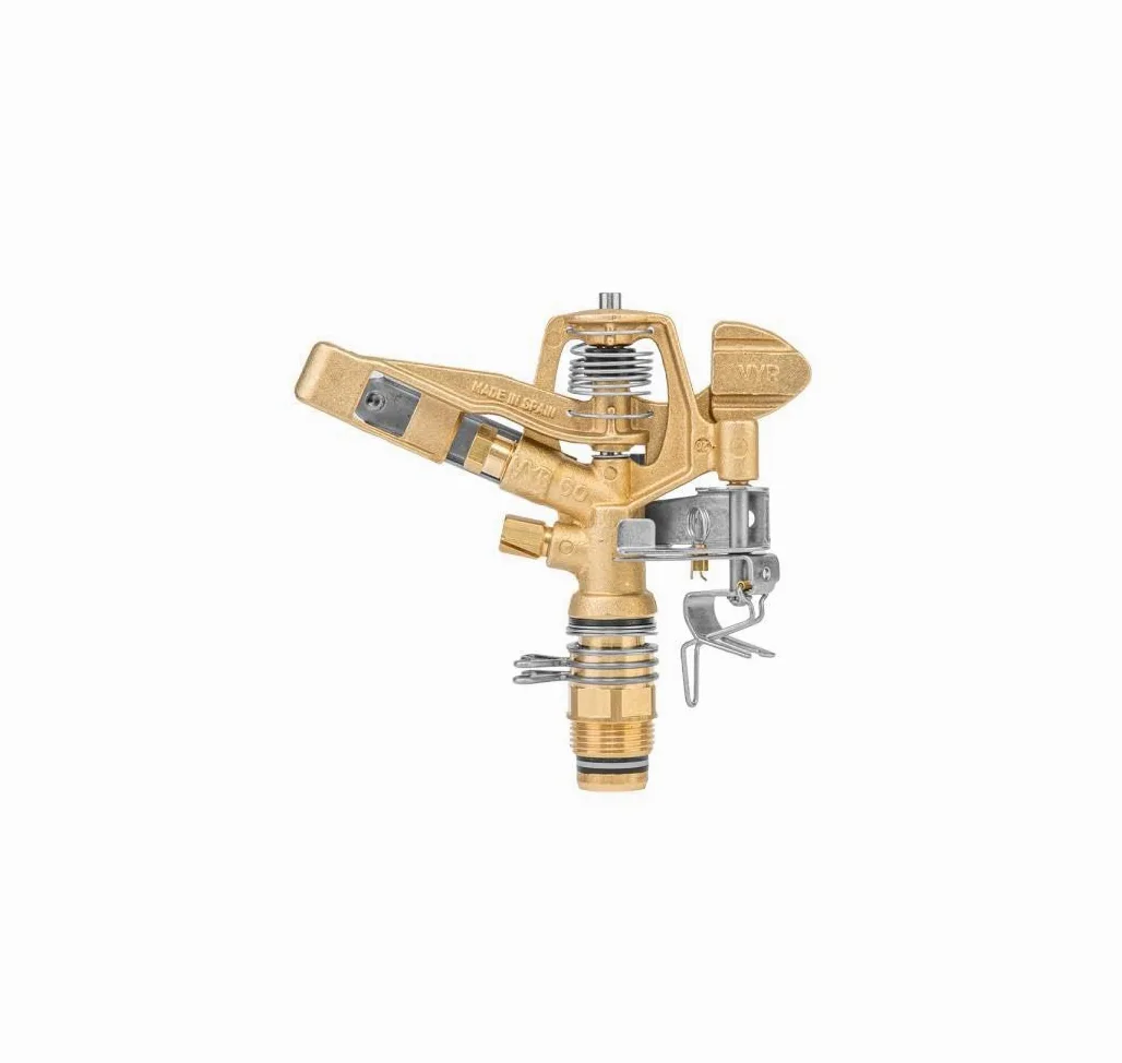 Bradas 0260 Arroseur Circulaire en Laiton 35 m AG 3/4" Arroseur à Impulsion Arroseur Complet et partiel, Gris