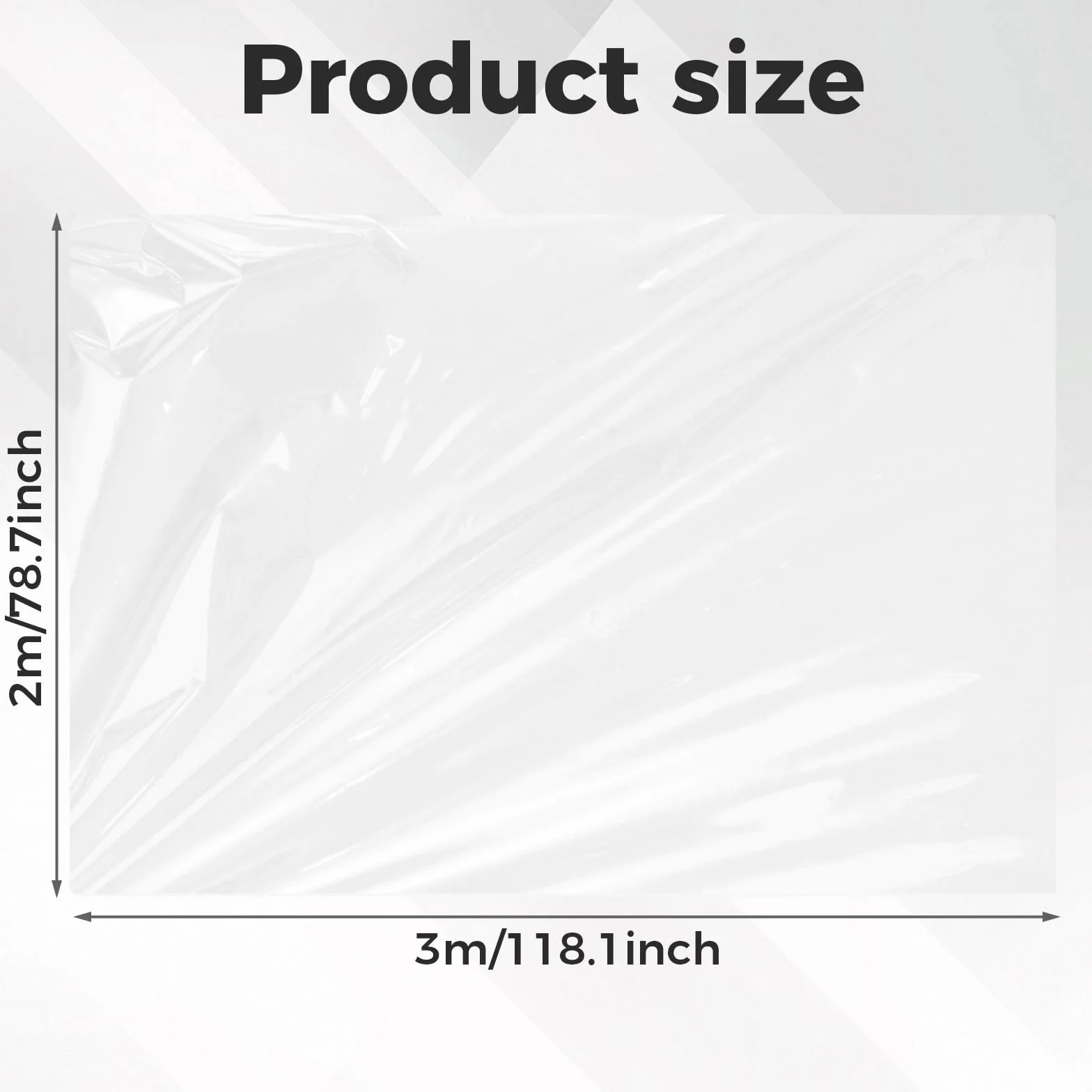 Film de serre en polyéthylène 2 x 3 m transparent indéchirable VOSSOT