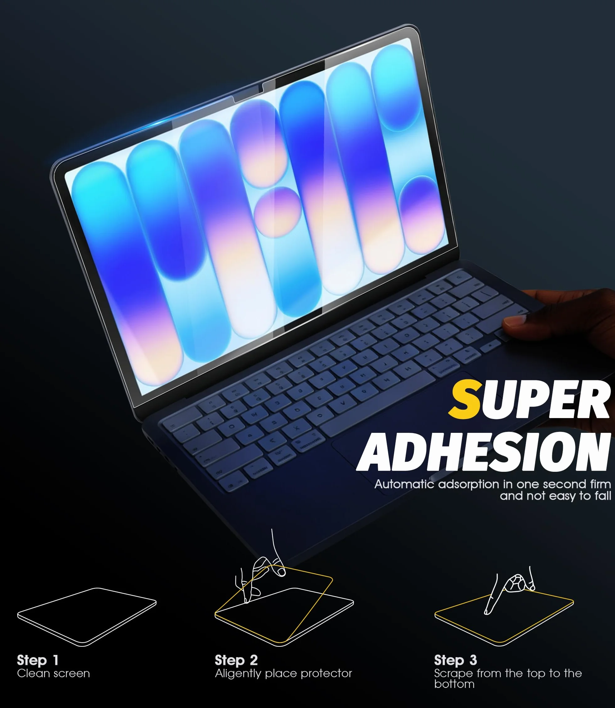 NEWZEROL Verre Trempé Compatible Apple Macbook Neo 2026 9H Protection D'écran