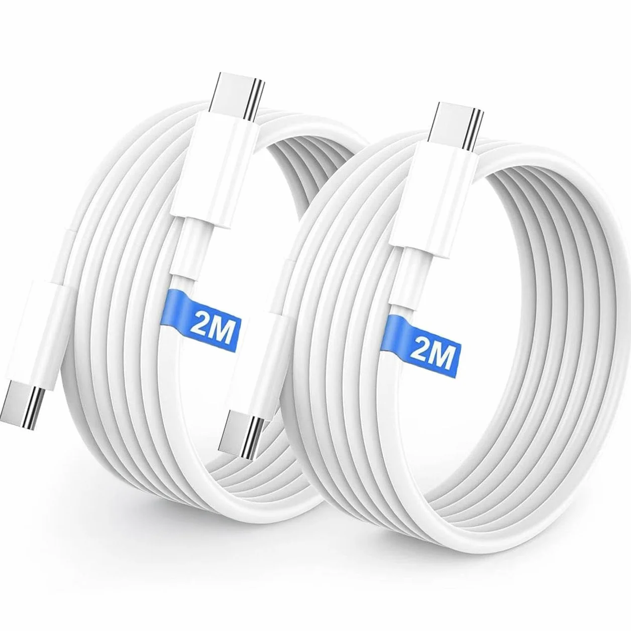 Câble USB C vers USB C Lot de 2 Charge Rapide 4.0 60W Type C pour iPhone 17/16/15/Pro/Plus/Pro Max iPad Pro Air Mini Samsung Galaxy S25 S24 S23 S22