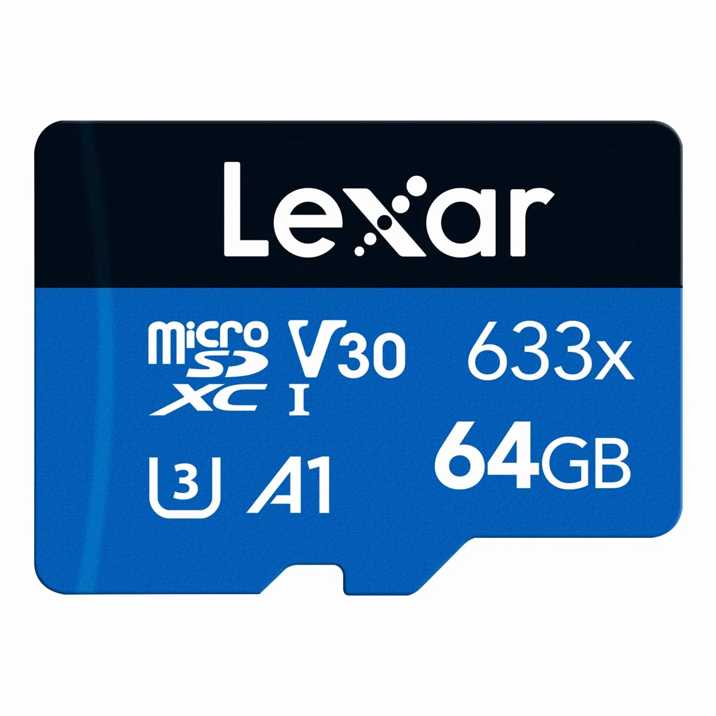 Lexar 633x Carte Micro SD 64 Go microSDXC UHS-I 100 Mo/s Lecture A1 C10 U3 V30