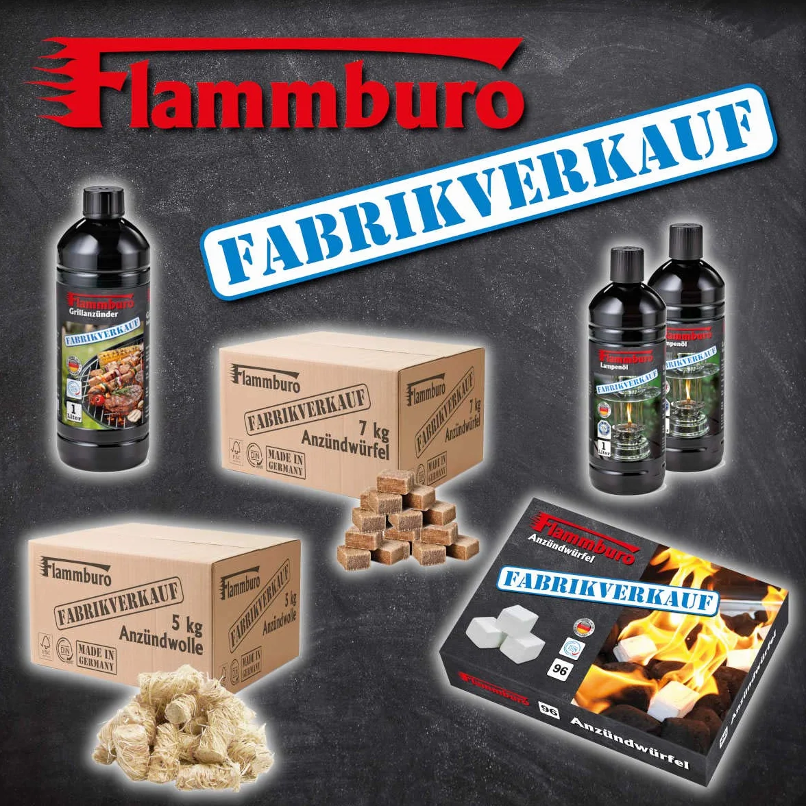 Allume-barbecue liquide 6 x 1 l – Certifié DIN – Fabriqué en Allemagne