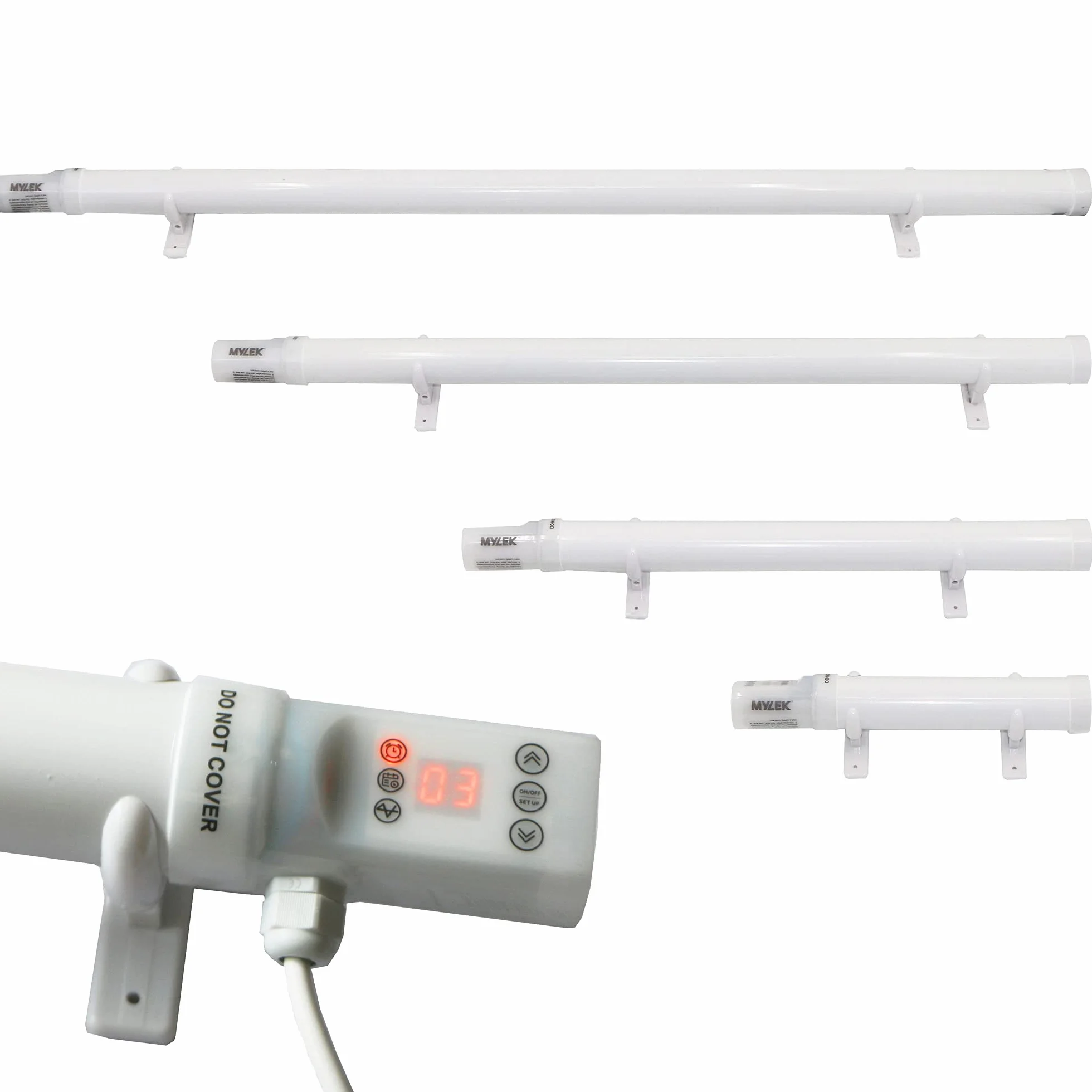 Mylek Chauffage tubulaire 60 W 340 mm minuterie numérique découpe thermique