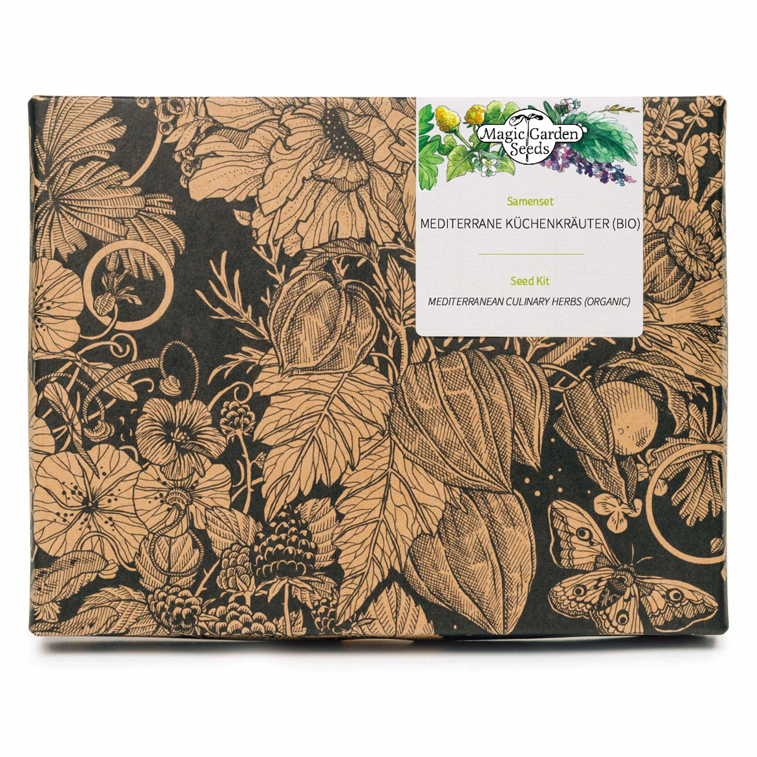 Herbes aromatiques méditerranéennes bio coffret cadeau semences 5 herbes du soleil