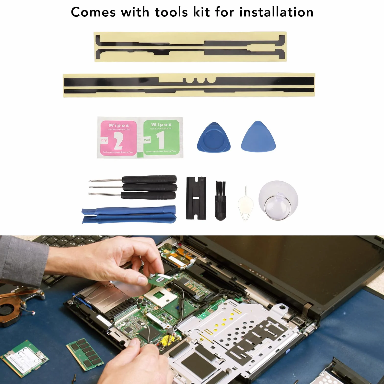 Ruban Adhésif pour écran LCD Remplacement Pro 5/6/7 Kit Réparation Ordinateur Portable
