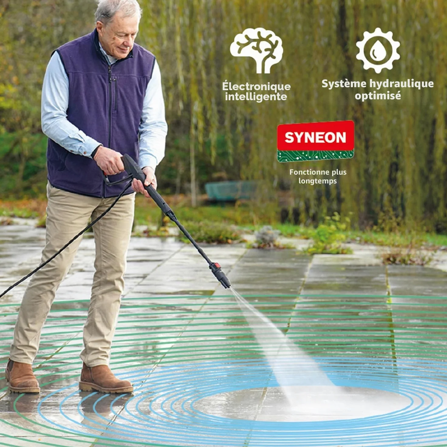 Bosch Nettoyeur haute-pression sans fil et mobile UniversalAquatak 36V-100 | Pour le nettoyage à la maison ou à l'extérieur ; système 36 V ; autonomie jusqu'à 45 minutes