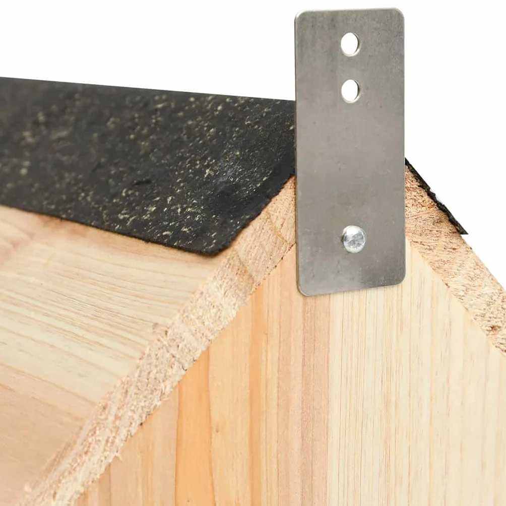 Maison pour écureuils Bois de Sapin Massif 26x25x29 cm Brun 1.4 kg