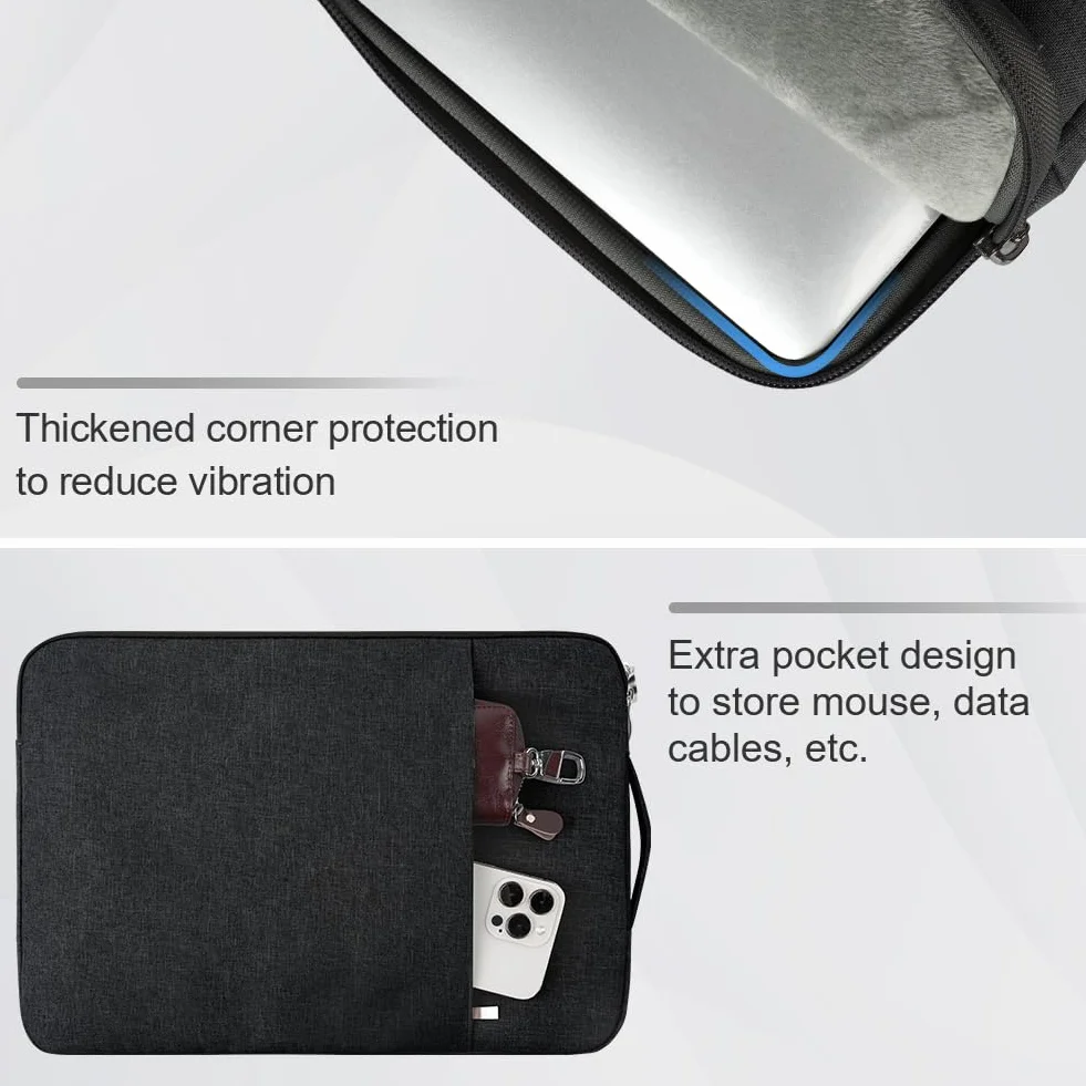Flintronic Housse Ordinateur Portable 14 Pouces Protection PC HP Lenovo Dell Acer ASUS Chromebook Samsung Notebook