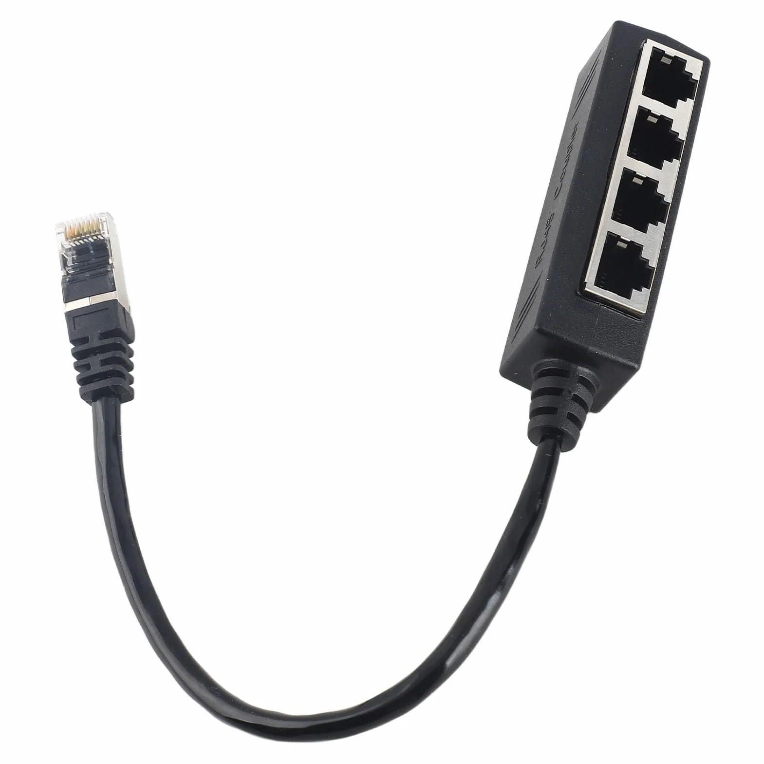 Fafeicy Doubleur RJ45 Multiprise Ethernet Splitter 1 à 4 Port Répartiteur Câble Ethernet pour Réseau Stable Compatible Routeur PC TV