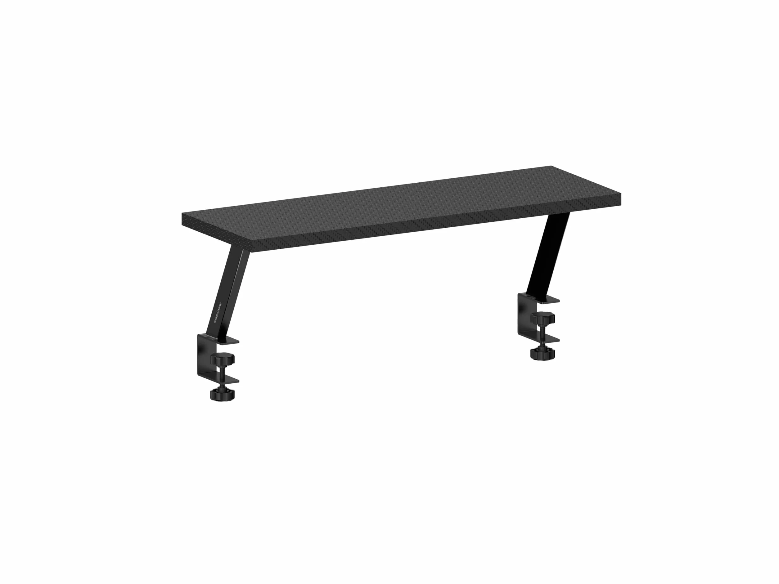 Mars Gaming MGDS Rehausseur de Moniteur 17cm Support Bureau Ergonomique Acier Plateau Fibre Carbone 60x20cm Noir