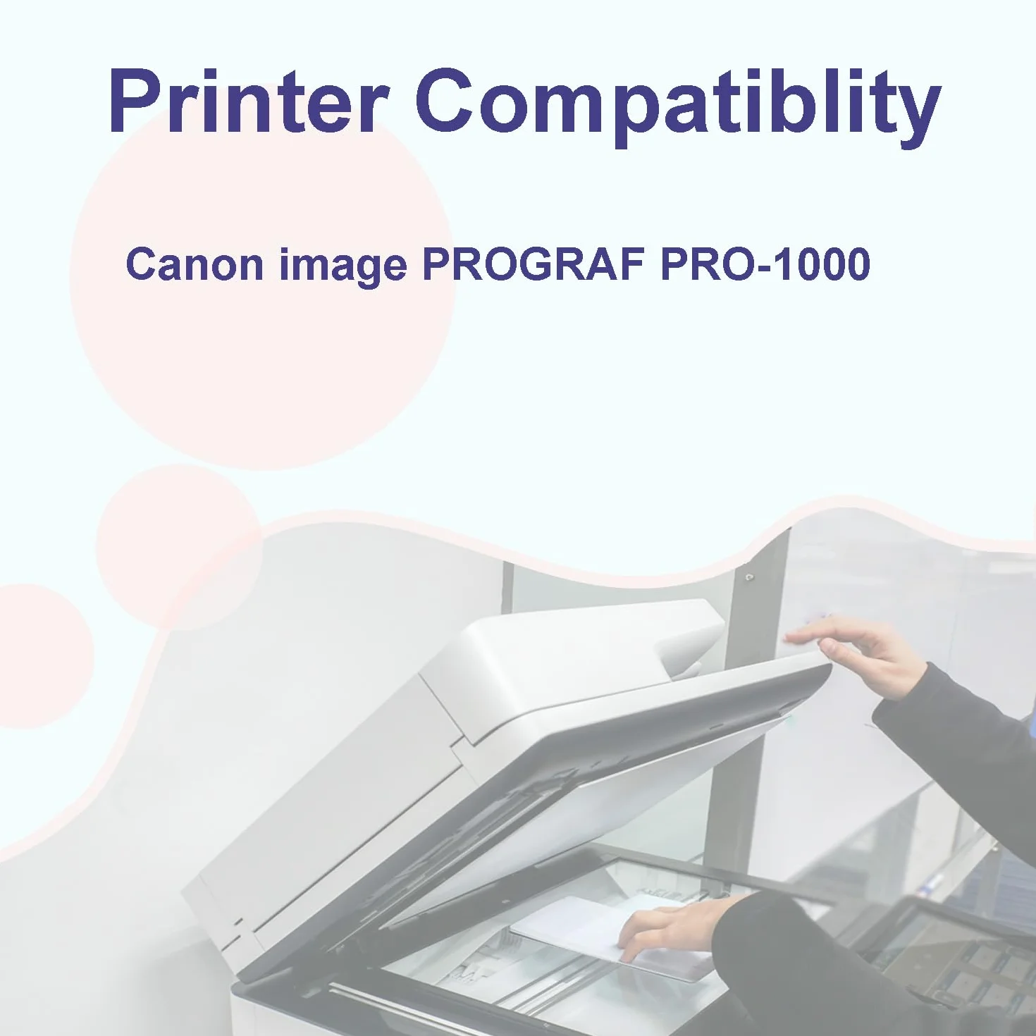 Cartouche d'encre Compatible PFI-1000R 0554C001 Pigment Remplacement pour Canon imagePROGRAF PRO-1000 (1Pack PBK)