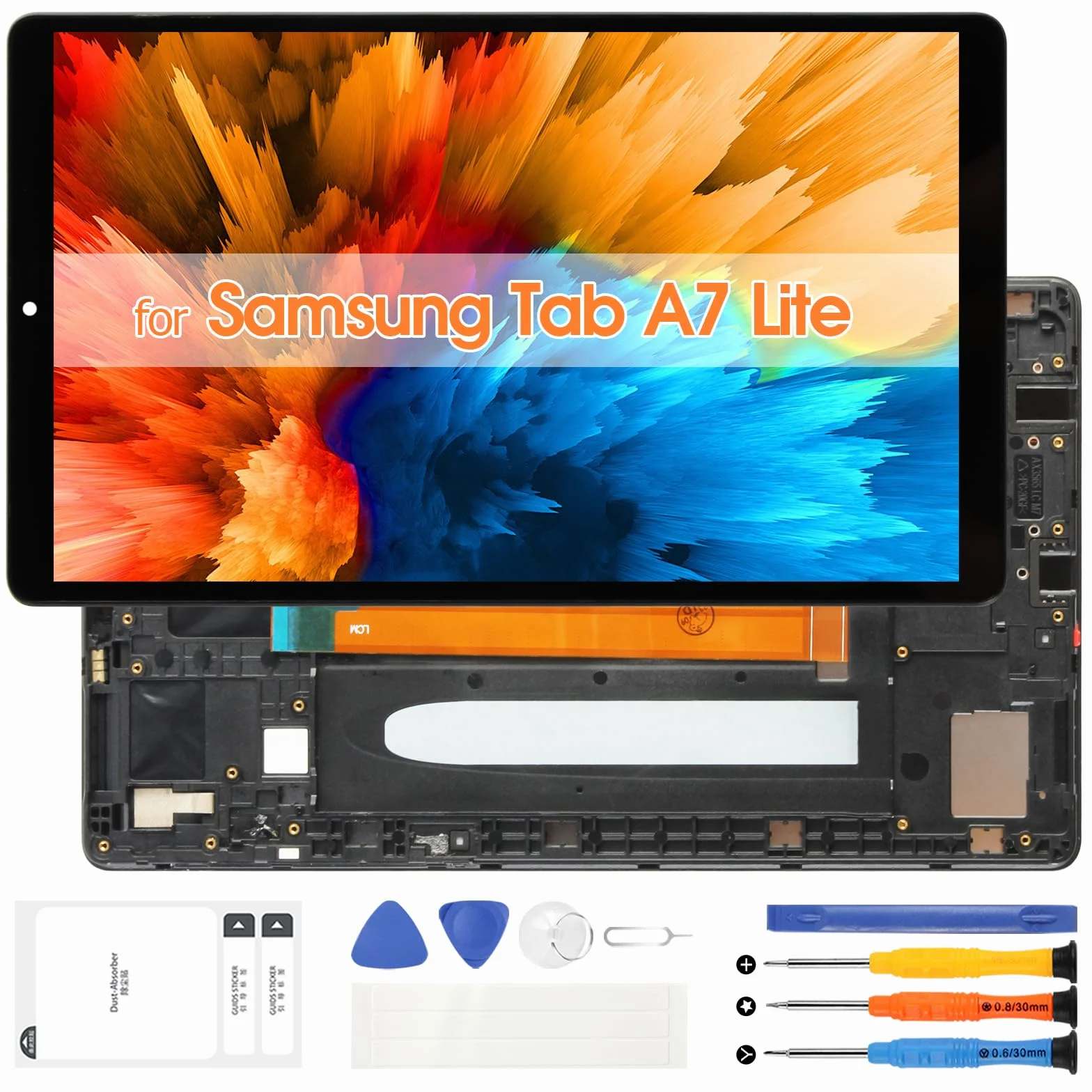 Écran Remplacement Samsung Galaxy Tab A7 Lite LCD Display SM-T220 8.7" avec Cadre