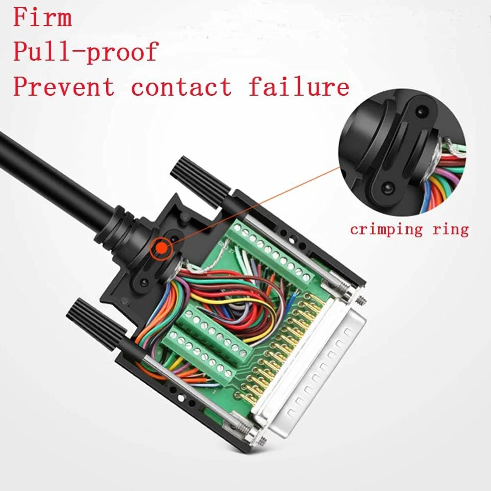PENGLIN DB25 Connecteur Mâle sans Soudure, Adaptateur série RS232 D-SUB 25 Broches avec boîtier