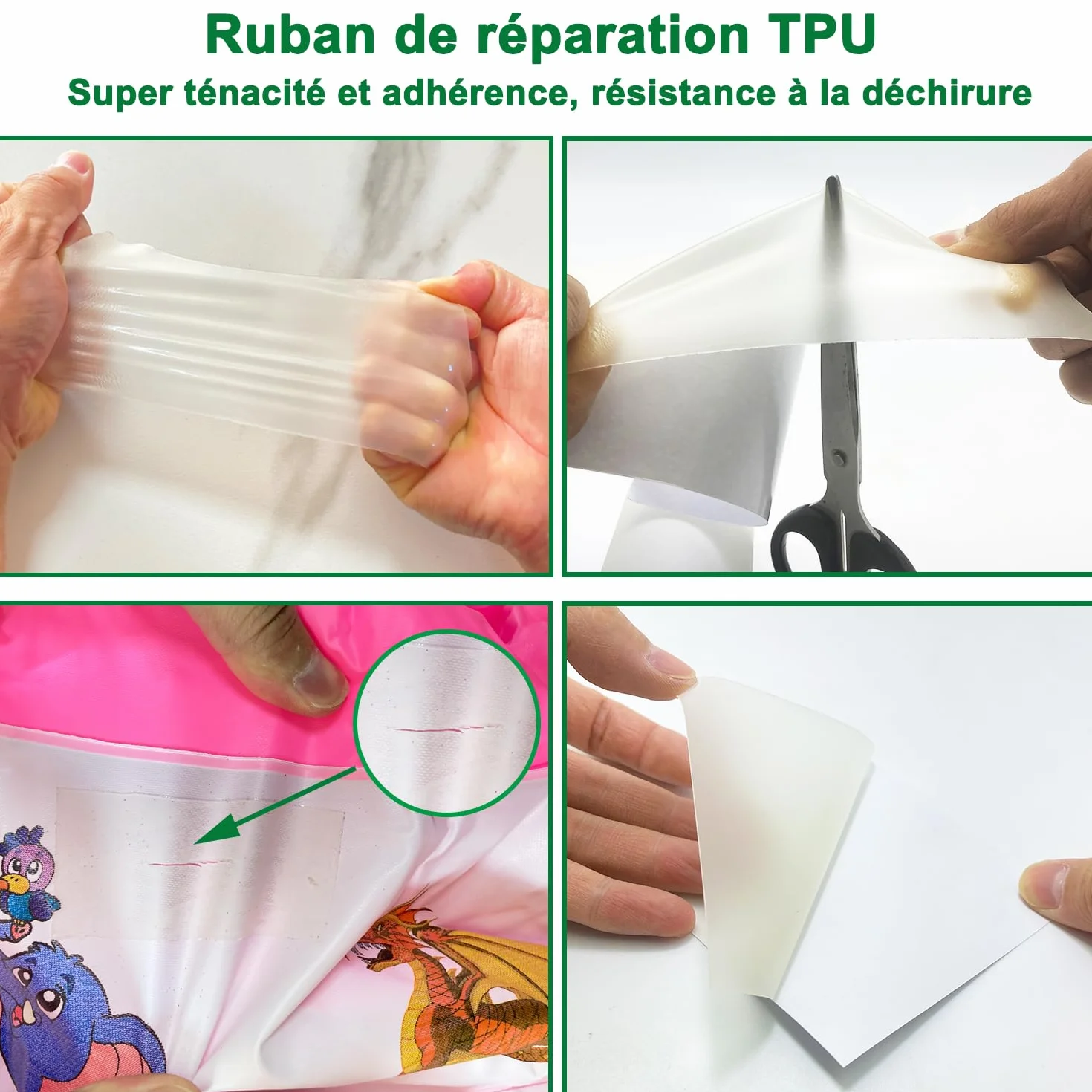 TPU Clear Tape Pool Patch Repair Kit 2m