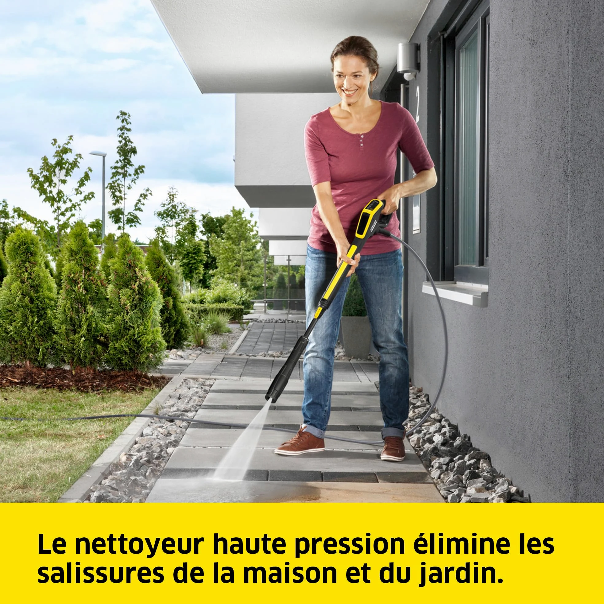 Kärcher Nettoyeur Haute Pression K 4 Power Control Flex Home, Pression : max. 130 bar, Débit : 420 l/h, Surface : 30 m²/h, Poids : 11,5 kg, Pistolet Haute Pression, Rotabuse, Lance, Home Kit
