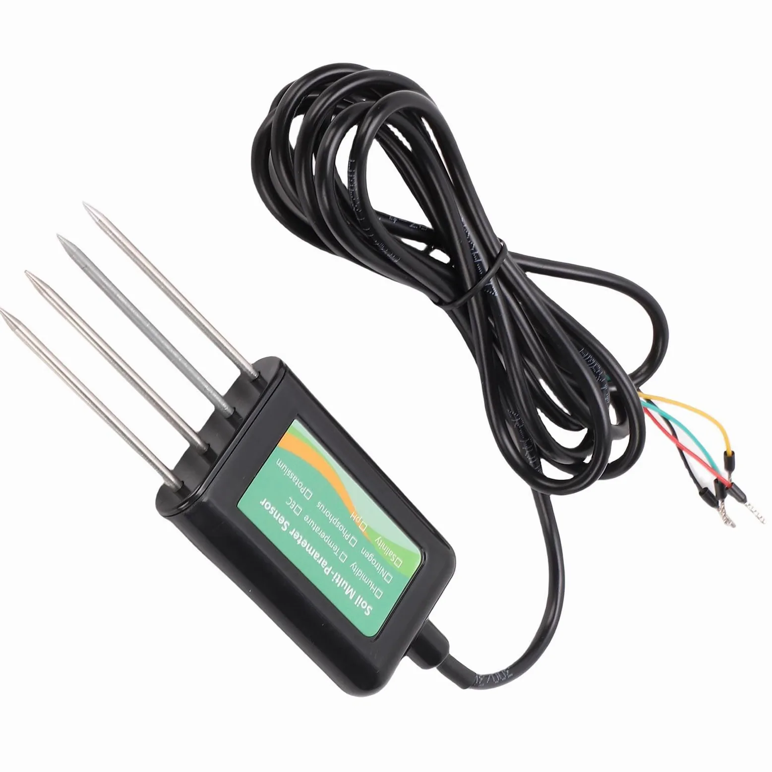 Testeur de PH de Sol NPK, Capteur de Sol IP68 8 en 1, RS485 Modbus RTU pour la Détection de la salinité EC de la Température d'humidité du Sol en Temps Réel