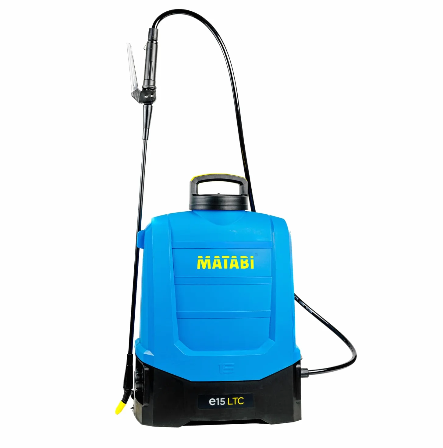Matabi e15LTC - Pulvérisateur Électrique 15L - Batterie 20V - Kit de Busses | 2 modes de pulvérisation homogène, 4 buses, batterie pour 25 réservoirs, applications agricoles, potagers et jardins pro