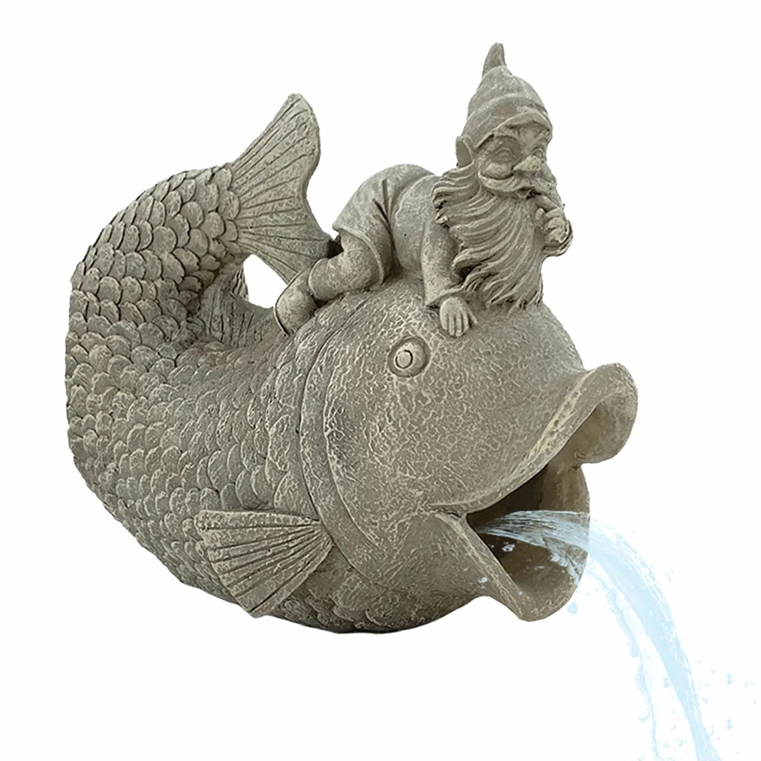 Extension de tuyau de gouttière décorative, Inverseur de tuyau, Statue d'extension de poisson nain