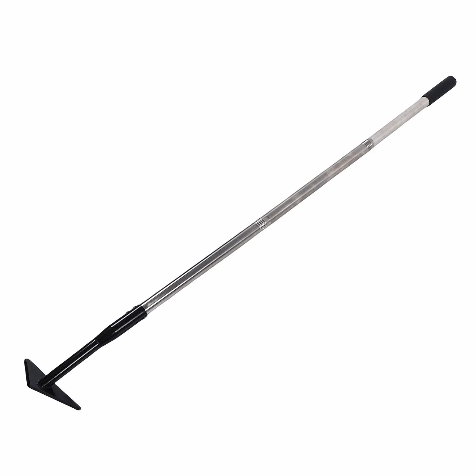 Buachois Sarcloir Triangle Pointe Effilée, Tête Amovible Manche Réglable 145 cm Acier Carbone pour Désherbage et Préparation Sol Jardin