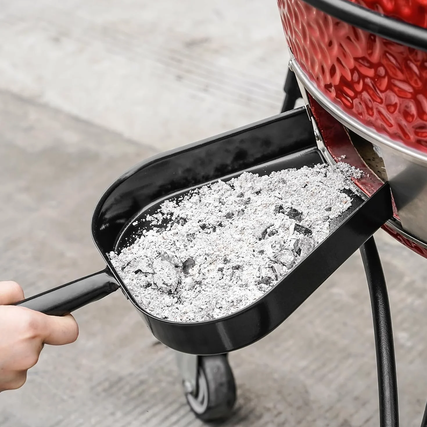 onlyfire Pelle à Charbon Barbecue, Pelle à Cendres Acier BBQ Accessoires pour Kamado Grill