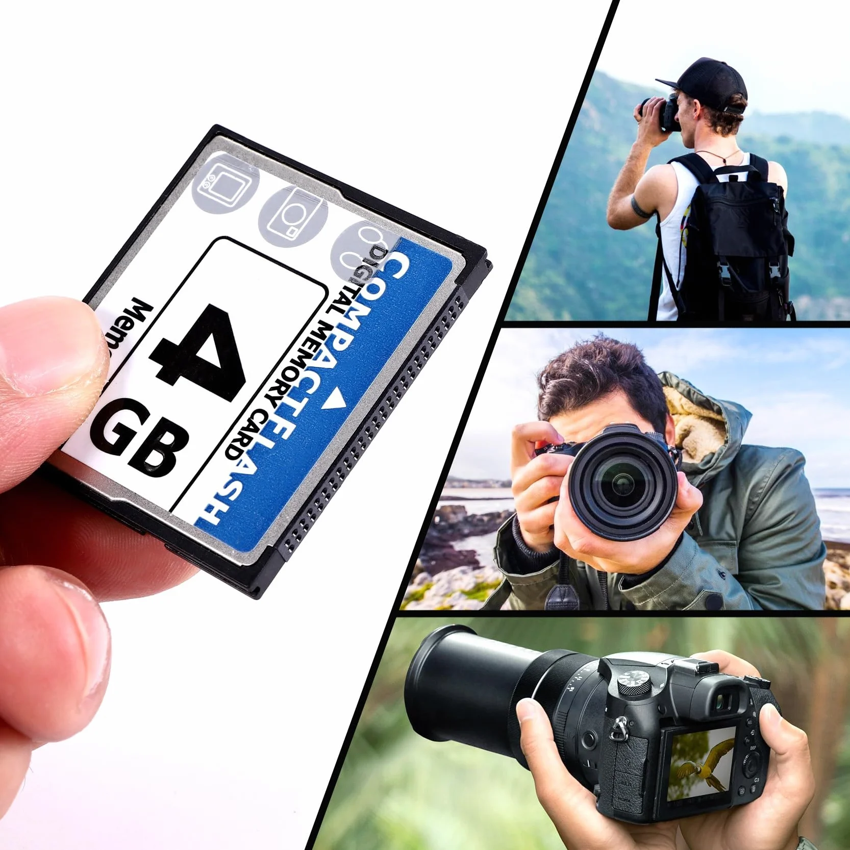 Carte mémoire flash compacte 4 Go Whiteandblue