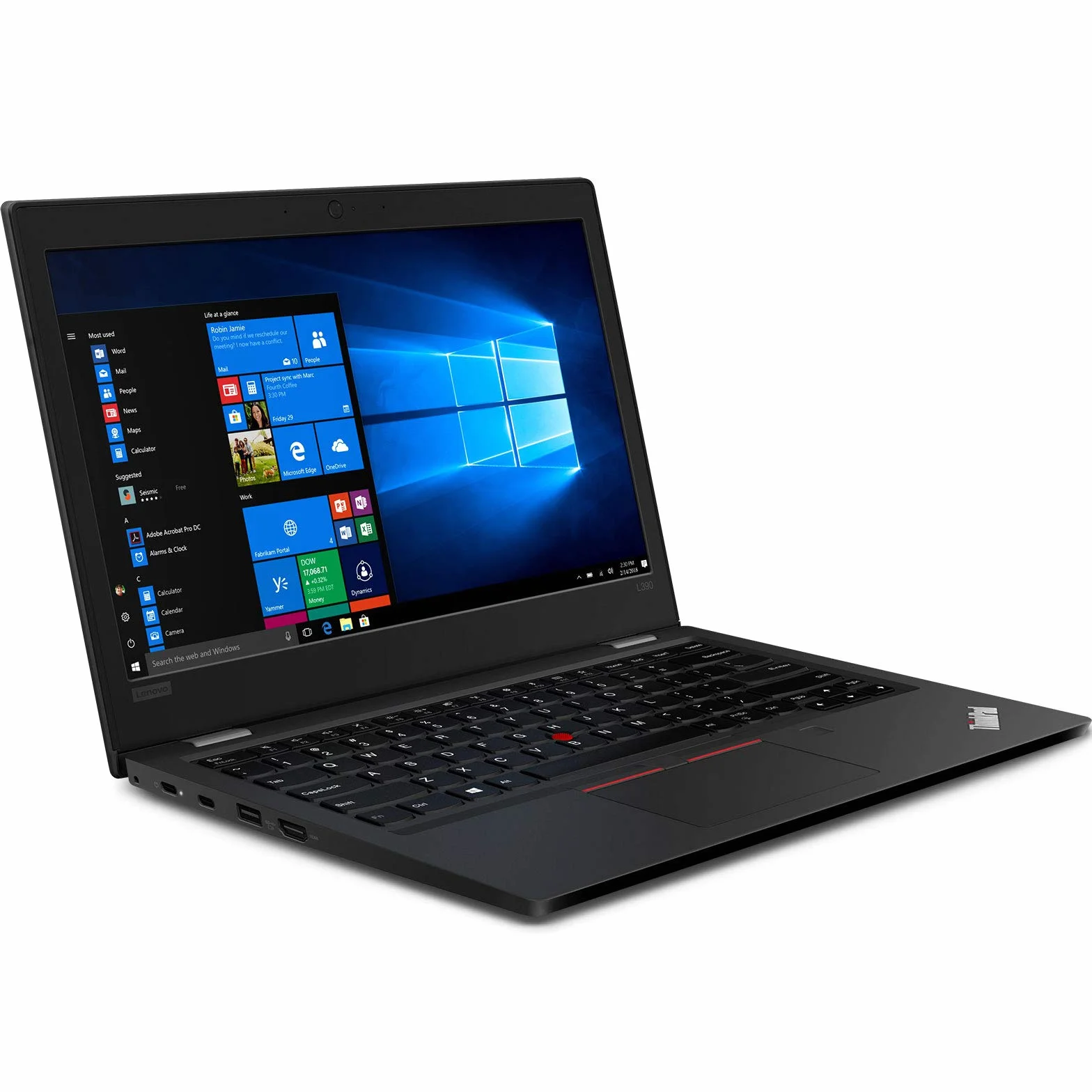 Lenovo ThinkPad L390 20NR Intel i3 8145U 8 Go RAM 256 Go SSD NVMe 13,3" Windows 11 Pro (reconditionné)