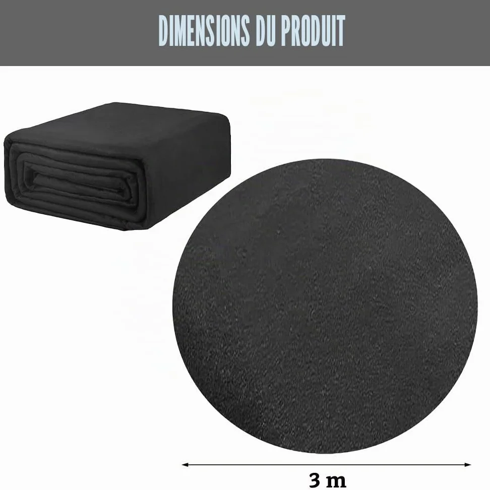 Tapis de Sol Piscine Ronde, 305cm Dalle de Piscine, apis de Revêtement de Sol de Pis-cine, Tapis Pis-cine AntidéRapant et Ultra Absorbante, für Frame Pools