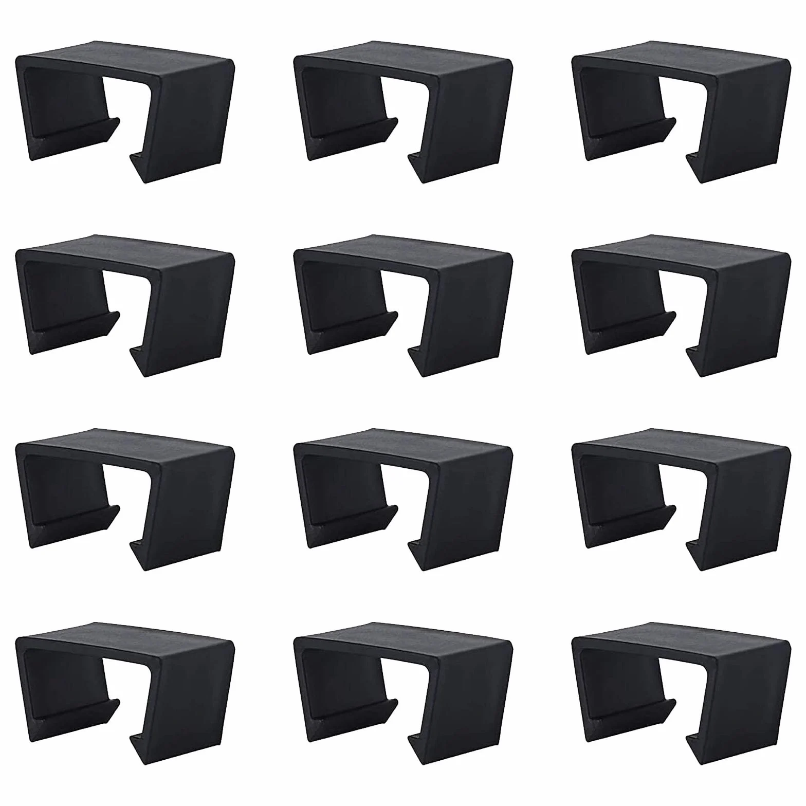 Connecteurs sectionnels en rotin noir Clips d'alignement pour canapé de jardin