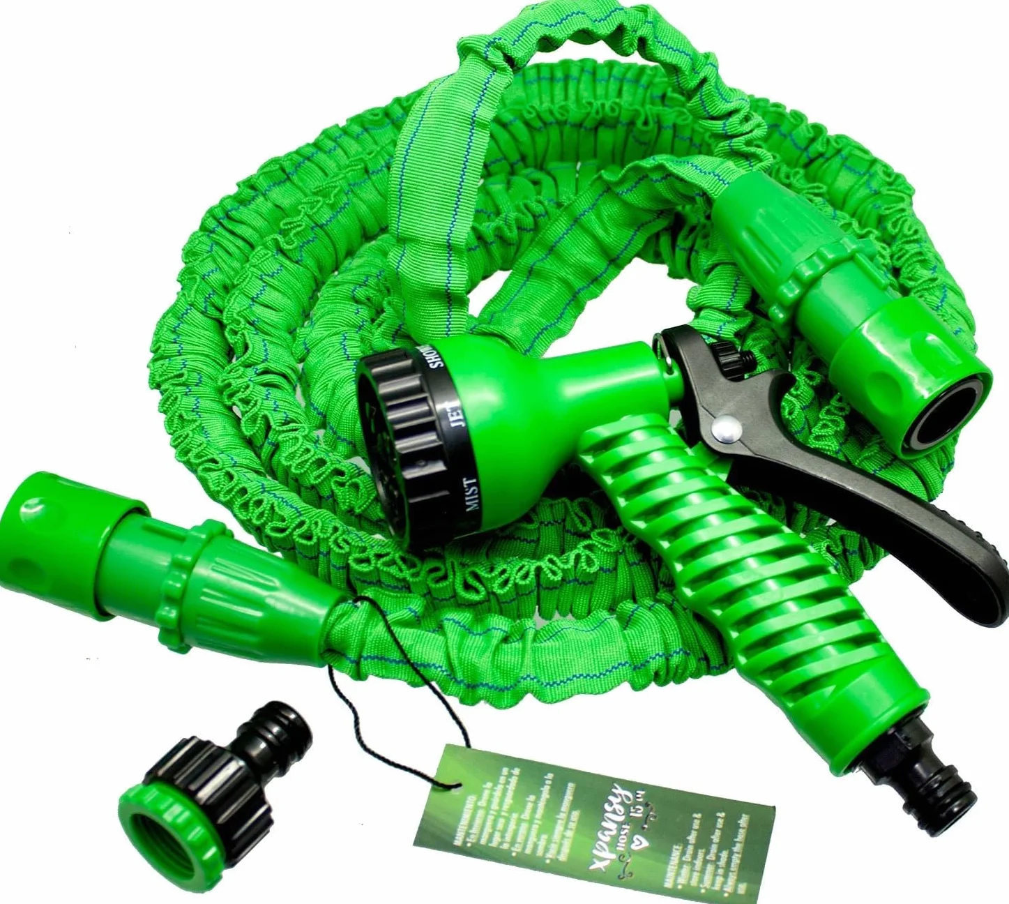 Tuyau Extensible à Pression d'Eau Xpansy C2607A 7,5 mètres Vert
