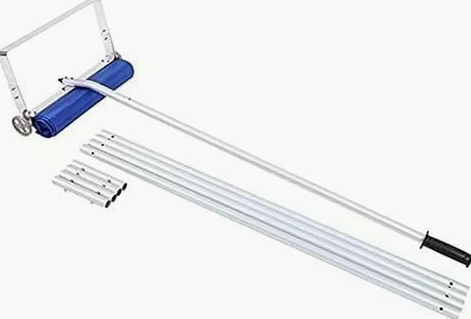 Râteau à neige extensible, léger avec roulettes, raquette de toit durable pour enlever la neige rapidement