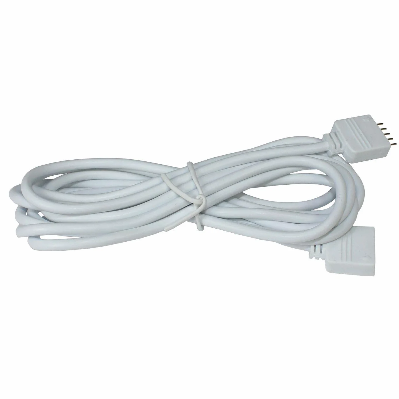 Lumonic Câble d'extension LED RGBW 2m blanc Connecteur 5 Pin femelle mâle 16x6mm