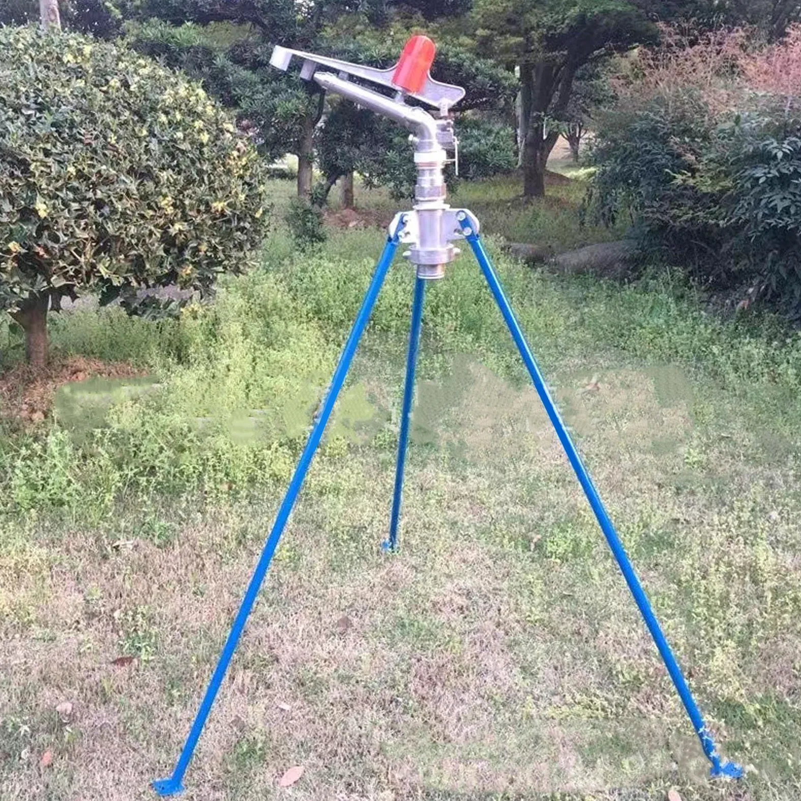 Arroseur D'irrigation de Ferme Agricole de 2 Pouces, Arroseurs de Pelouse Rotatifs à 360 ° pour Cour, Pistolet de Pulvérisation D'irrigation avec Angle Réglable, Filetage Femelle