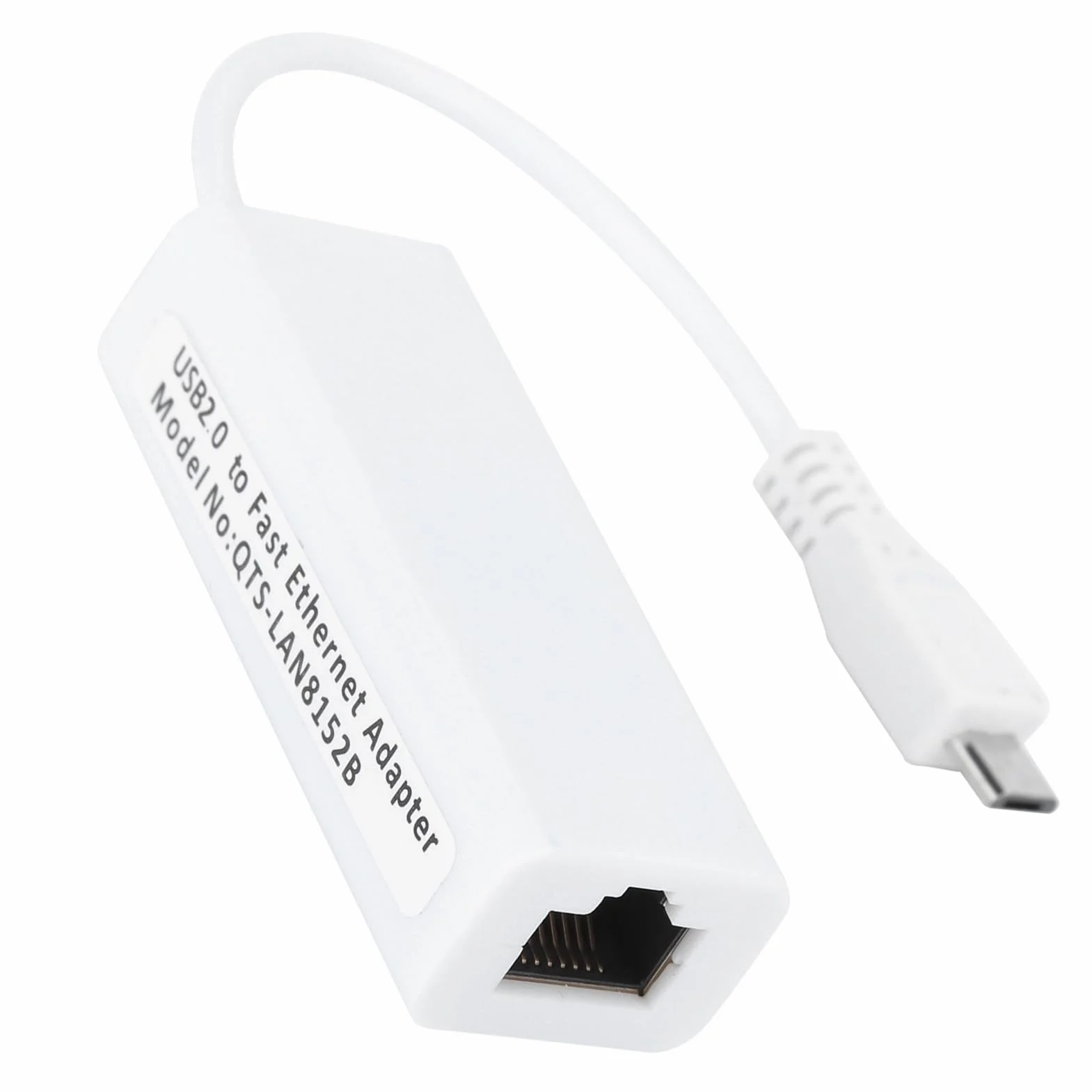 Adaptateur Ethernet Micro USB vers RJ45 Haute Vitesse 10 100 Mbps pour Réseau MacOS