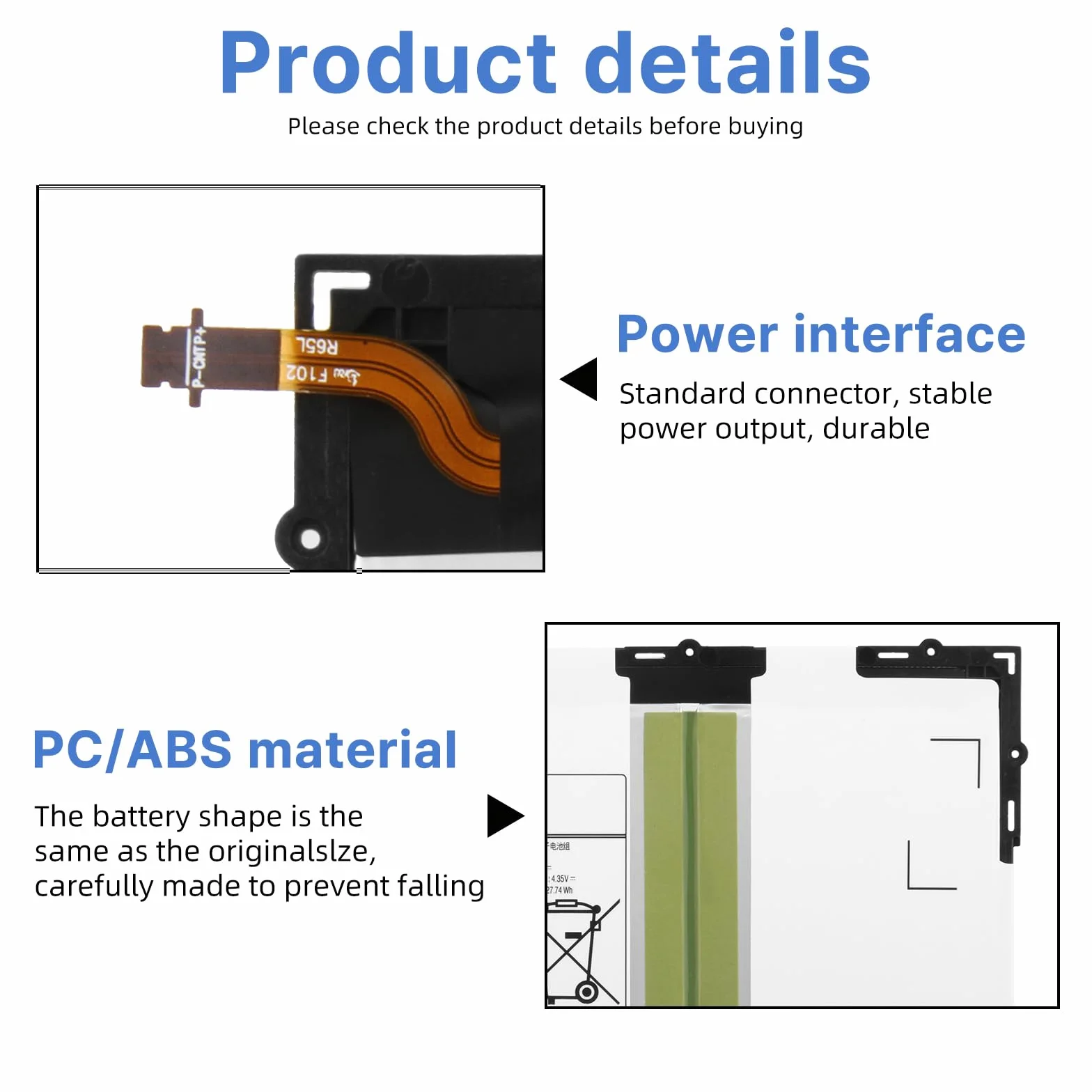 Samsung Galaxy Tab A 10.1 2016 Batterie EB-BT585ABE 27.74Wh 7300mAh SM-T580 SM-T585 T585C SM-T587 SM-T587P S-Pen SM-P580 P580N SM-P585 P585M P585Y 3G 4G LTE WiFi